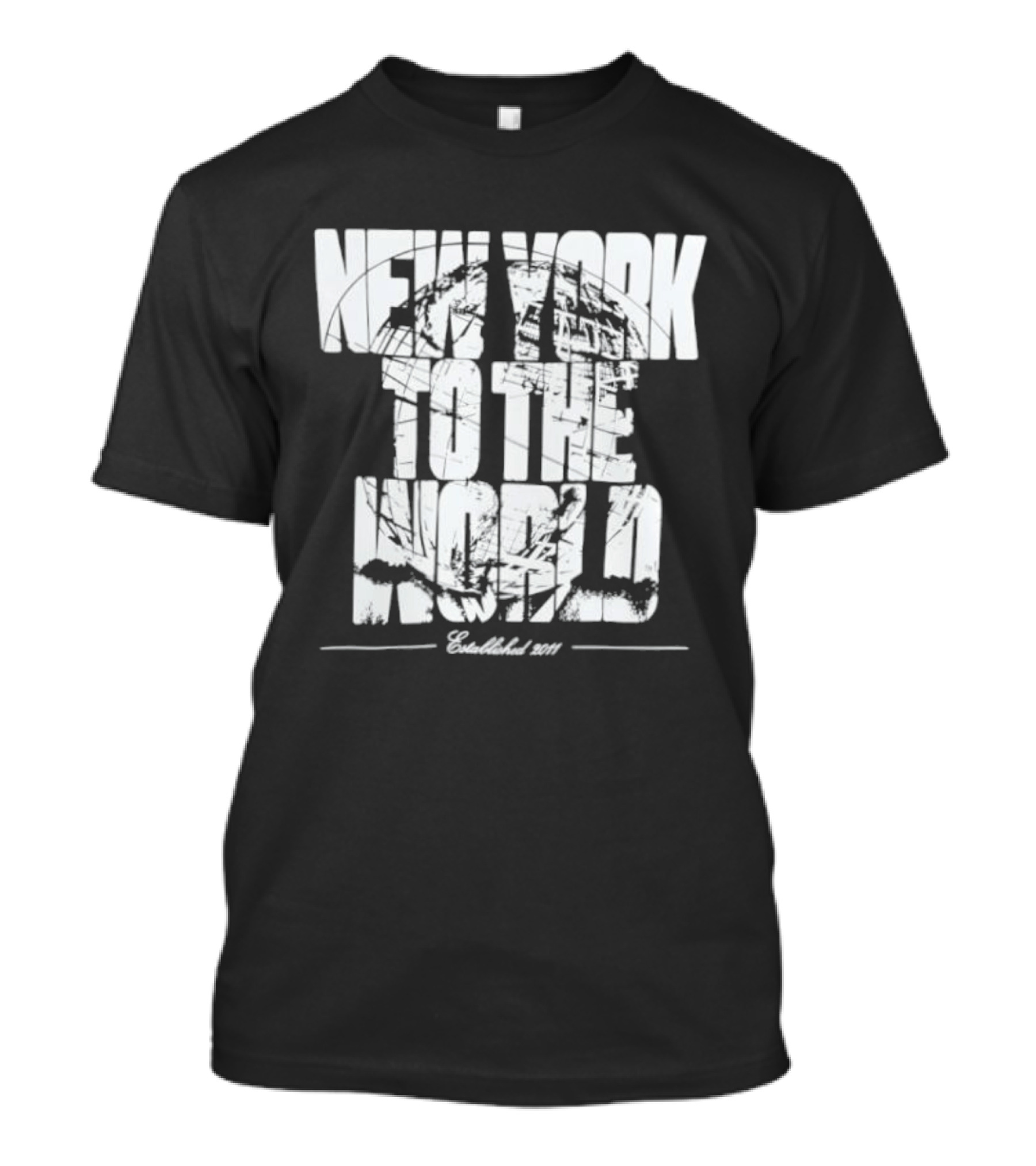 New York To The World Established 2011 Retro Style Vintage Look T-Shirt