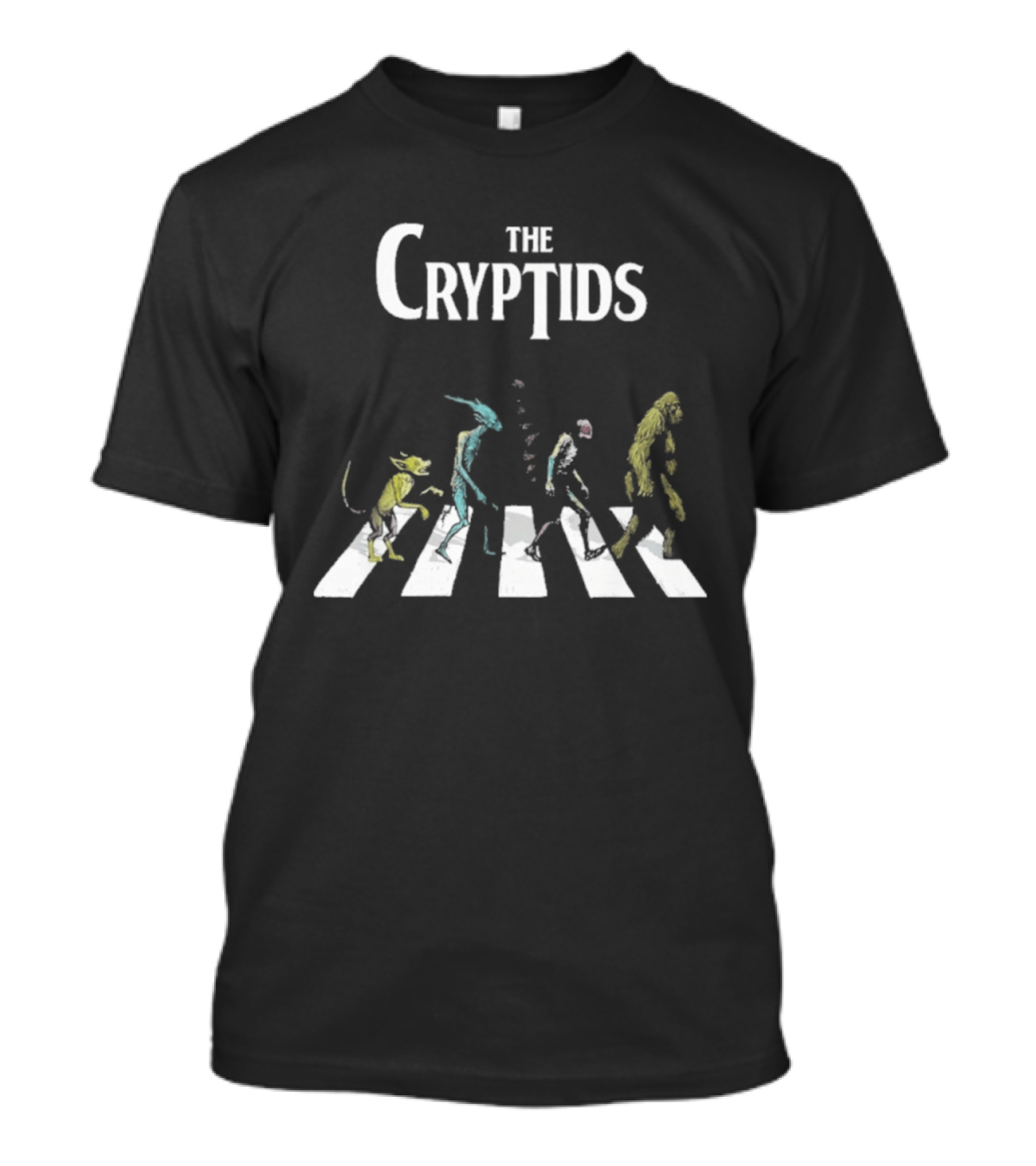 The Cryptids Abbey Road 2026 Paranormal Creature Band Crossing T-Shirt