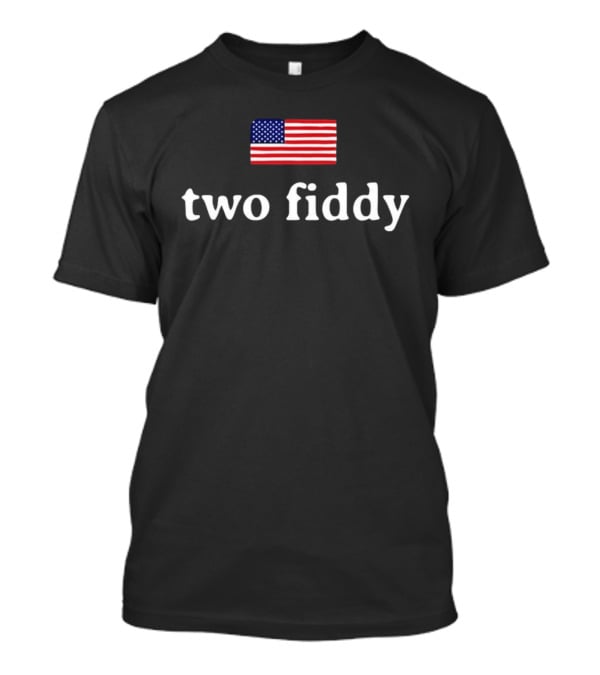 Two Fiddy American Flag Crusher Lite Shrunken T-Shirt