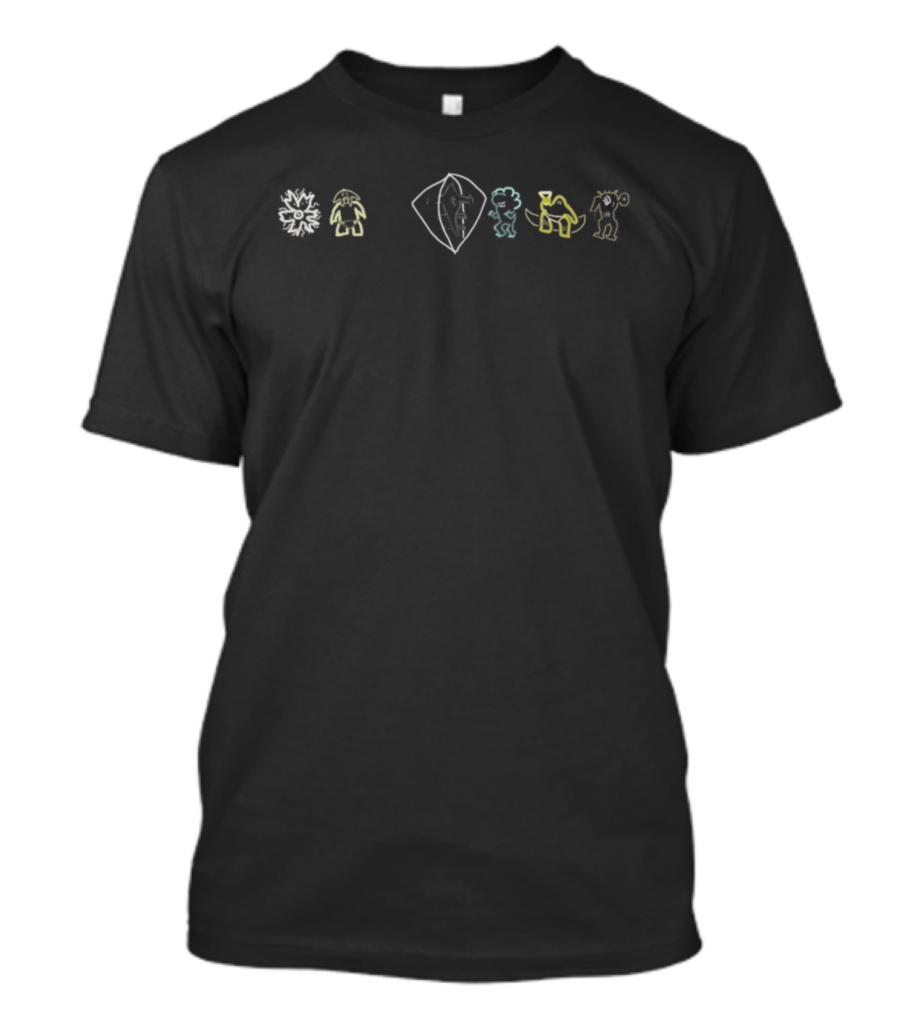 Yu Gi Oh Dark Signer Glyph Icons And Symbols Collection T-Shirt