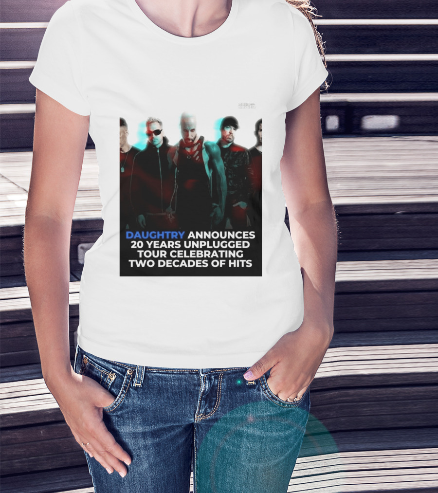 Daughtry Announces 20 Years Unplugged Tour Celebrating Two Decades Of Hits Music Mayhem T-Shirt