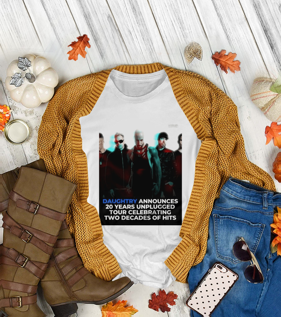 Daughtry Announces 20 Years Unplugged Tour Celebrating Two Decades of Hits Music Mayhem T-Shirt