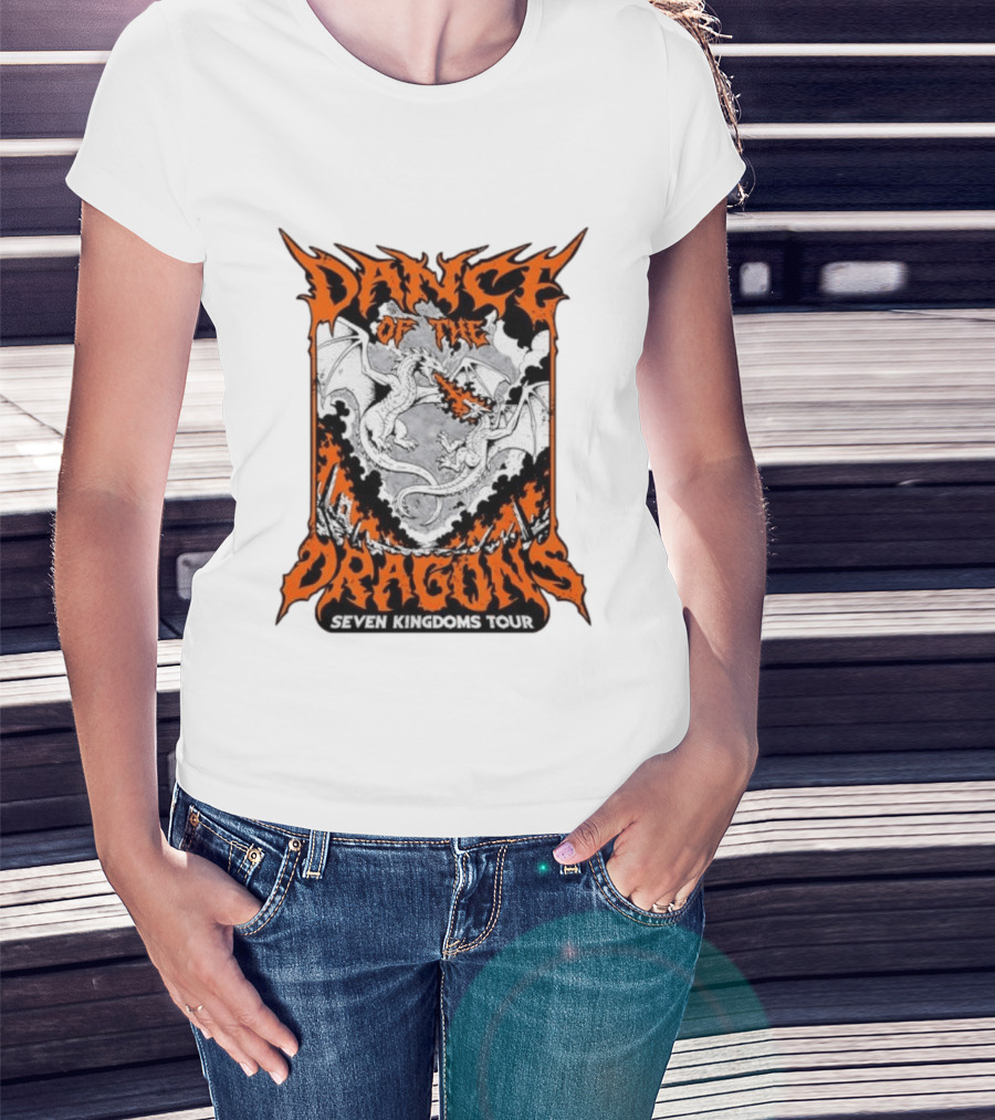 Dance Of The Dragons Seven Kingdoms Tour House Targaryen Fire Breathing T-Shirt