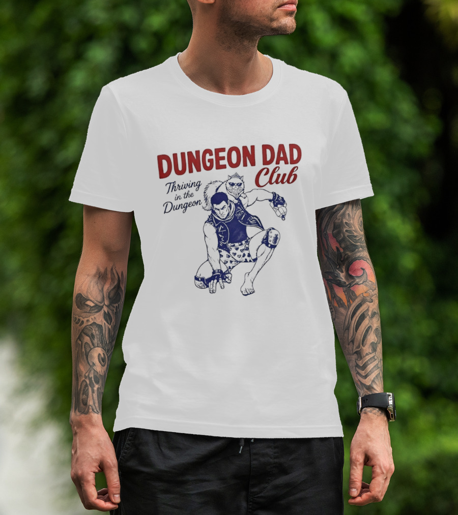 Dungeon Dad Club Thriving In The Dungeon Adventure T-Shirt