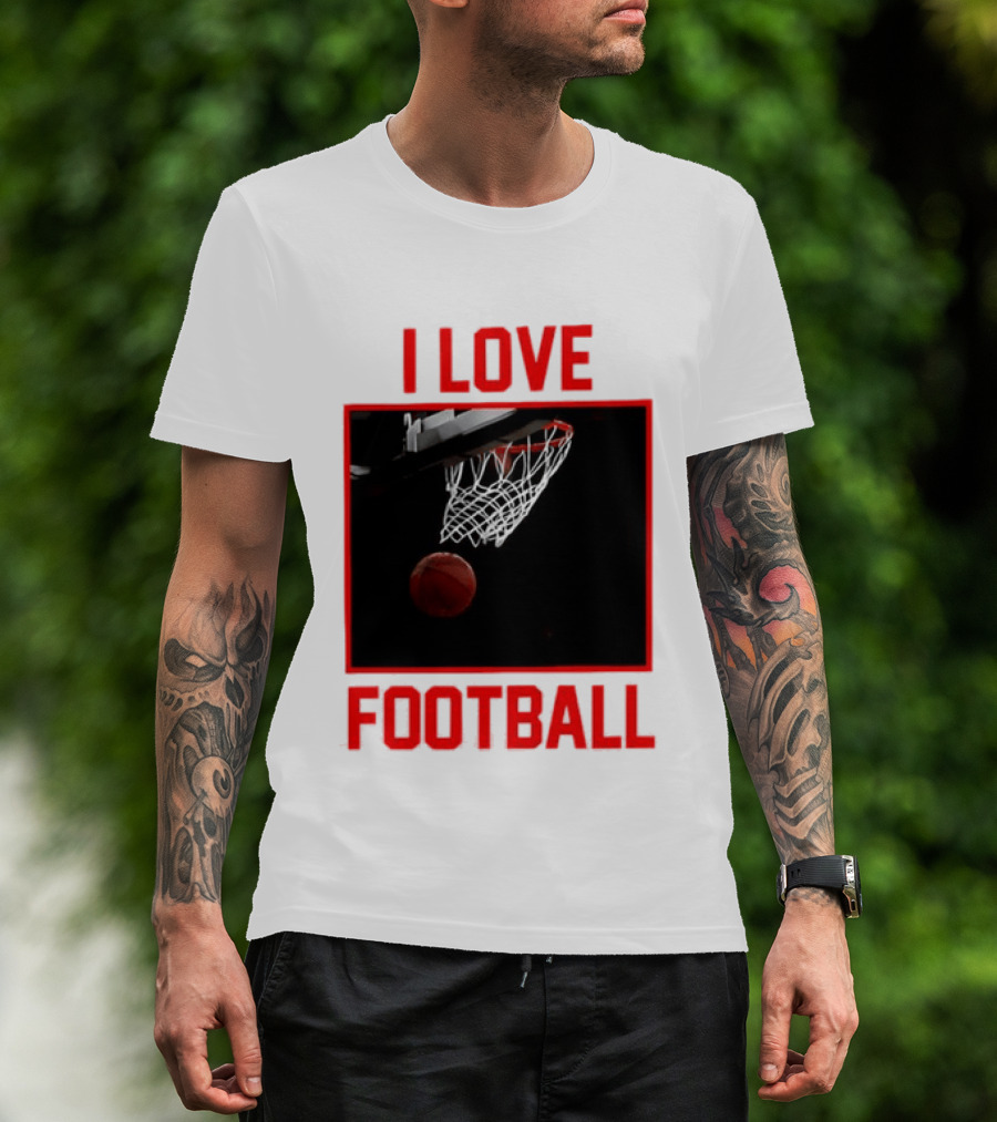 I Love Football Basketball Meme Sports T-Shirt