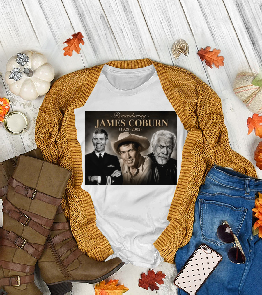 Remembering James Coburn 1928 2002 Classic Actor T-Shirt