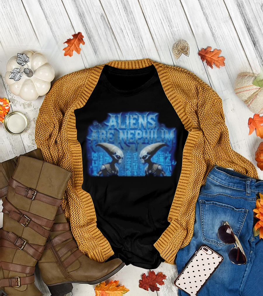 Aliens Are Nephilim Ancient Glyphs and Extraterrestrial Connection T-Shirt