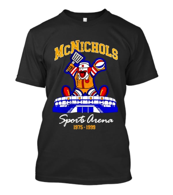McNichols Sports Arena Denver Nuggets Clown 1975 1999 NBA Basketball T-Shirt