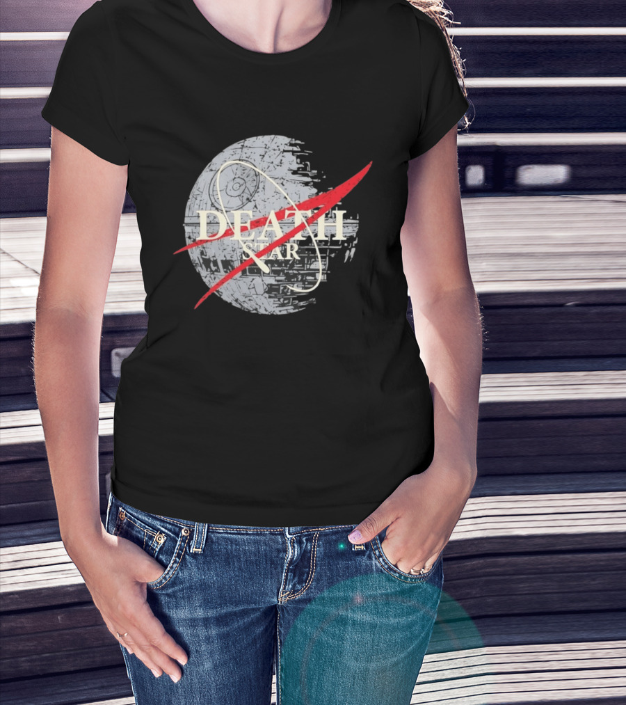 Death Star And The NASA T-Shirt