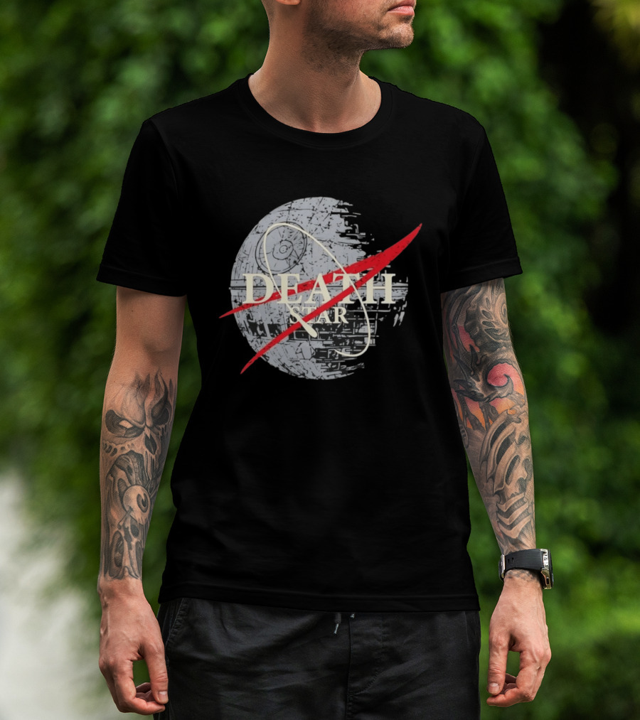 Death Star And The NASA T-Shirt