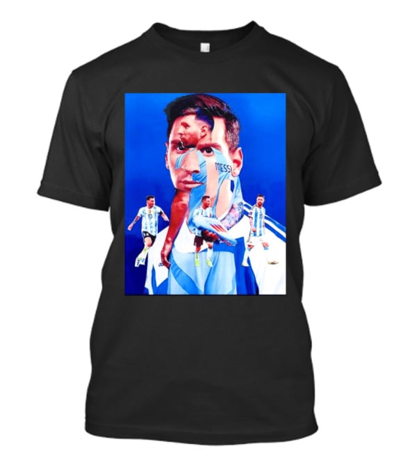 Messi Argentine Footballer Icon In Action T-Shirt
