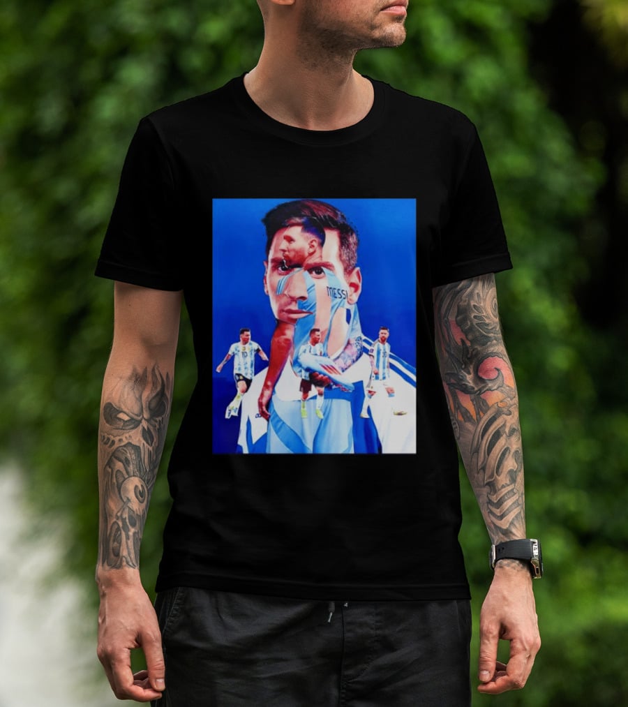 Messi Argentine Footballer Icon In Action T-Shirt