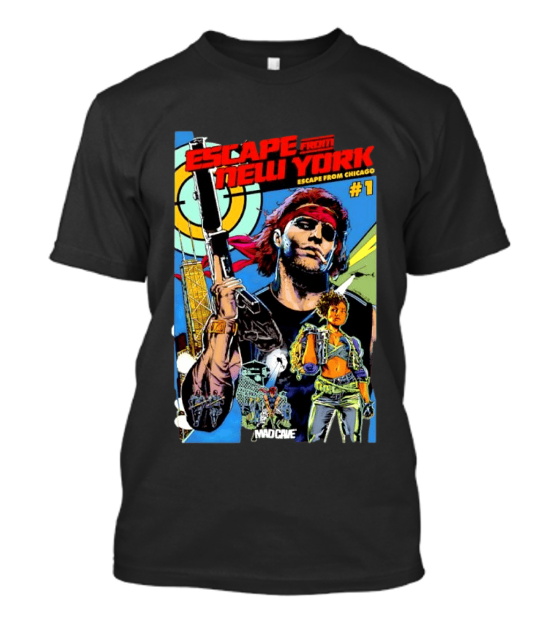 Escape From New York Escape From Chicago Comic Mad Cave Issue #1 T-Shirt