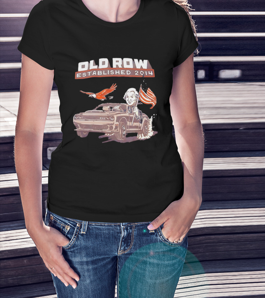 Old Row Established 2014 George Washington Challenger USA Flag Eagle T-Shirt
