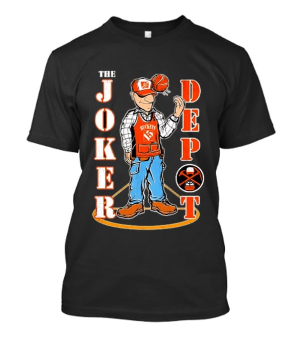 Nikola Jokic Denver Nuggets The Joker Depot Buckets 15 Basketball Player T-Shirt