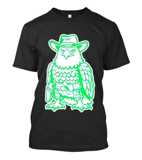 North Texas Mean Green Eagle UNT Cowboy Hat T-Shirt