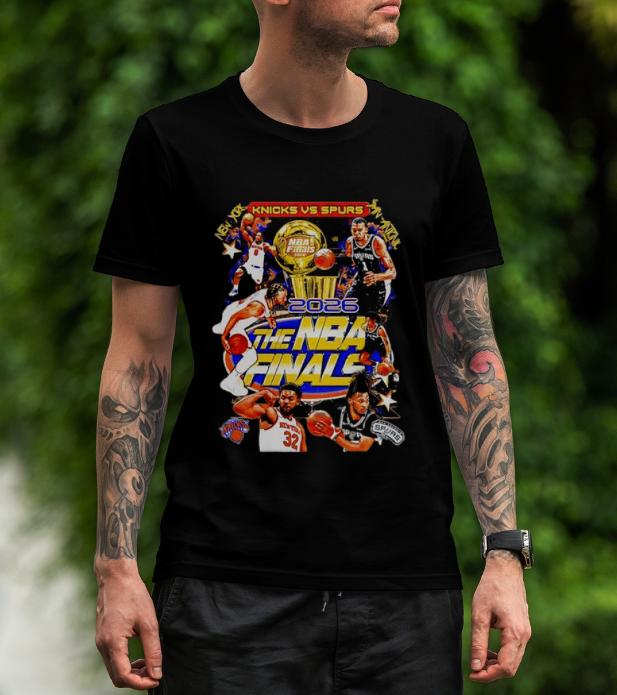 2026 NBA Finals Knicks Vs Spurs Jalen Brunson Victor Wembanyama New York San Antonio T-Shirt