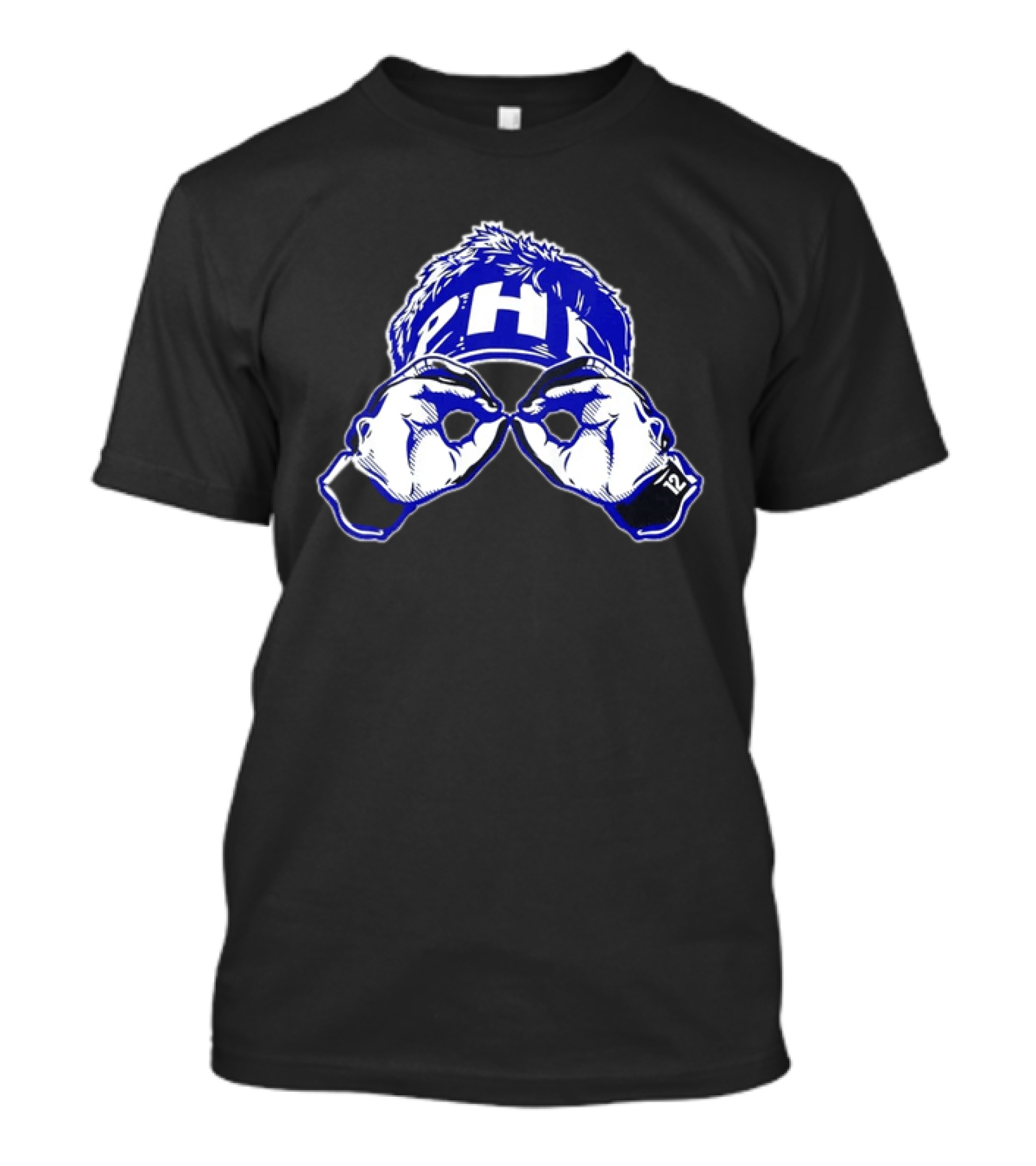 Philadelphia Eagles PHI 12 Hand Gesture Eyeglasses Fan T-Shirt