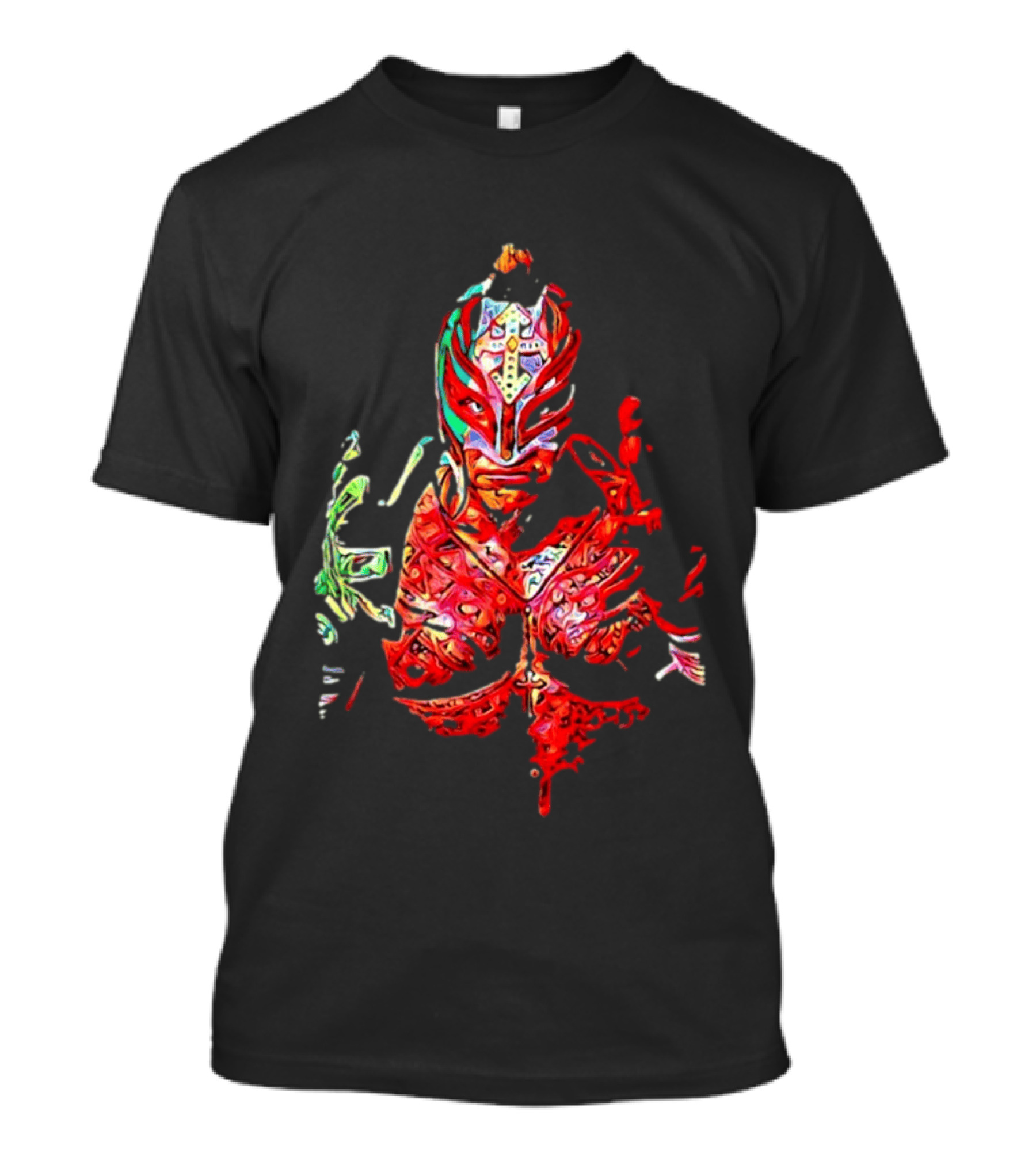 Rey Mysterio WWE Lucha Libre Mask Wrestling Legend Pro Wrestler T-Shirt