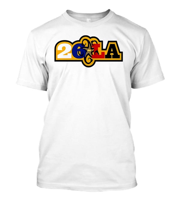 26 LA Bricks And Wood Los Angeles Lakers Stylized T-Shirt