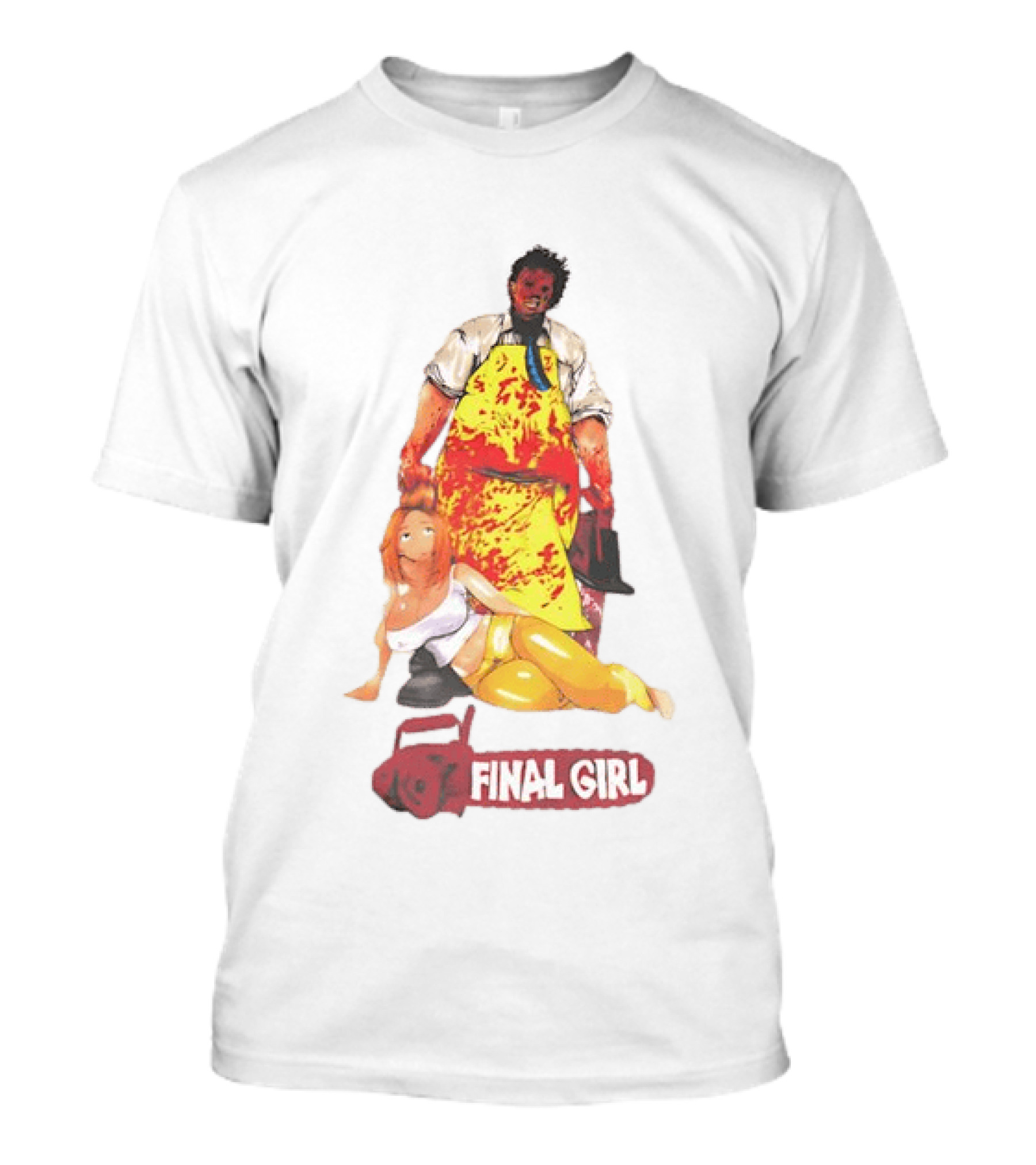 Texas Chain Saw Massacre Leatherface Final Girl Horror T-Shirt