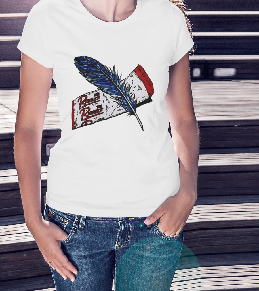 The Ravens Hirotton Blue Feather Pull Pull Pull T-Shirt