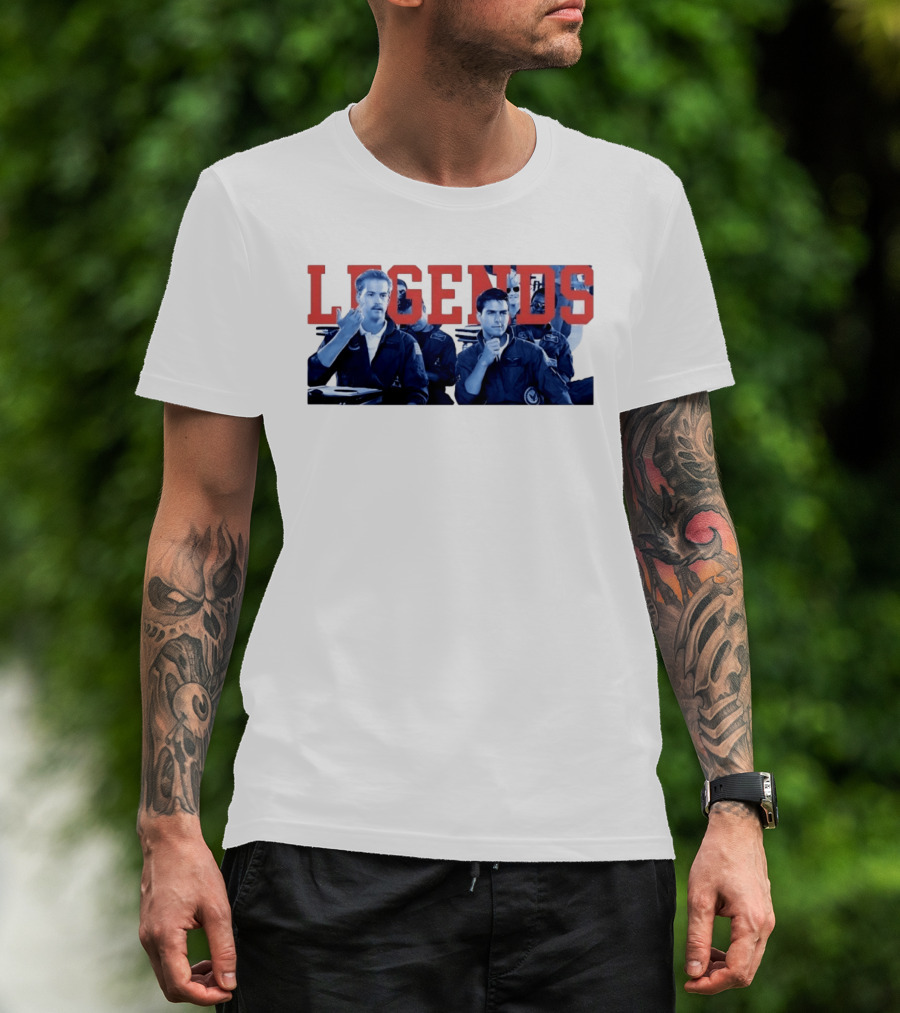 Tom Cruise Val Kilmer Top Gun Legends T-Shirt