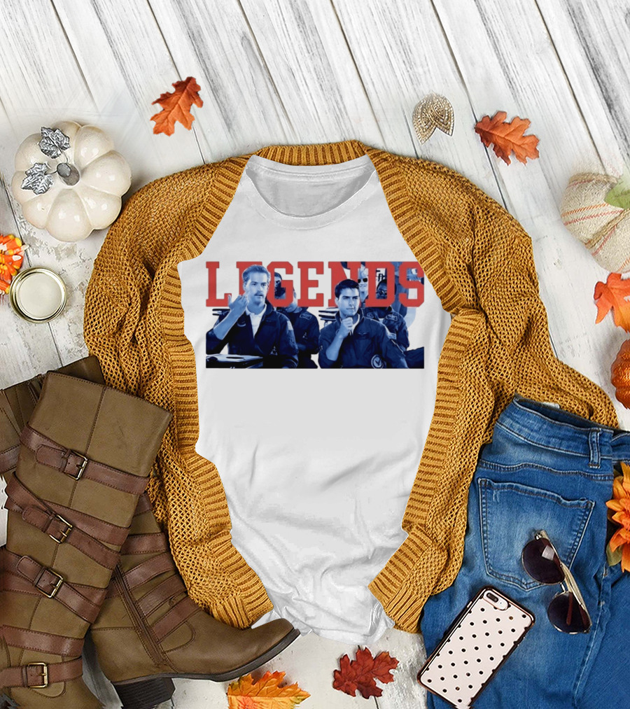 Tom Cruise Val Kilmer Top Gun Legends T-Shirt