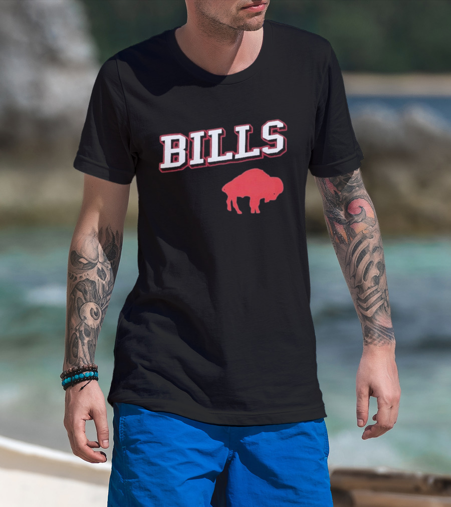 Buffalo Bills Black Training Camp Red Buffalo Bills T-Shirt