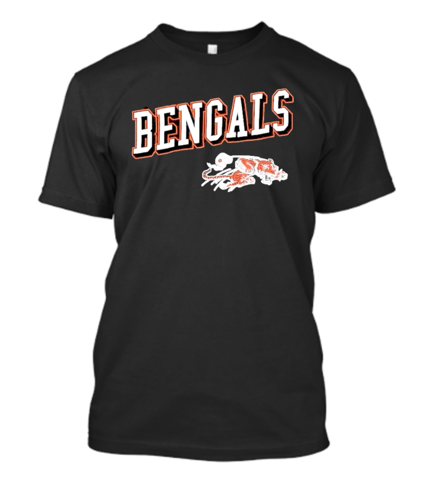 Bengals Cincinnati Black Tiger T-Shirt