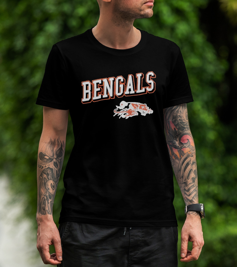 Bengals Cincinnati Black Tiger T-Shirt