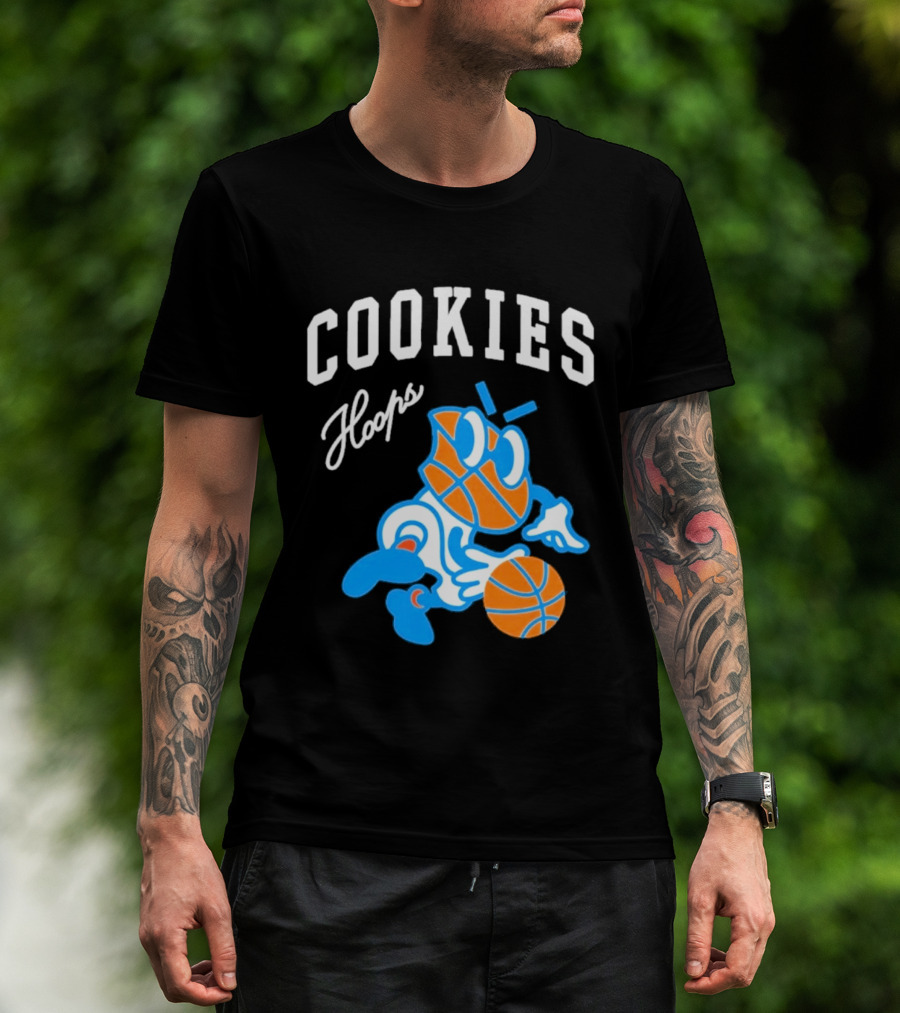 Cookies Hoops Basketball Cartoon Character Streetwear T-Shirt