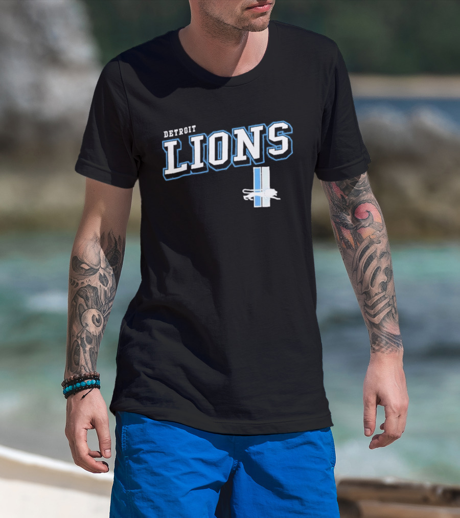Detroit Lions Black Team Pride T-Shirt