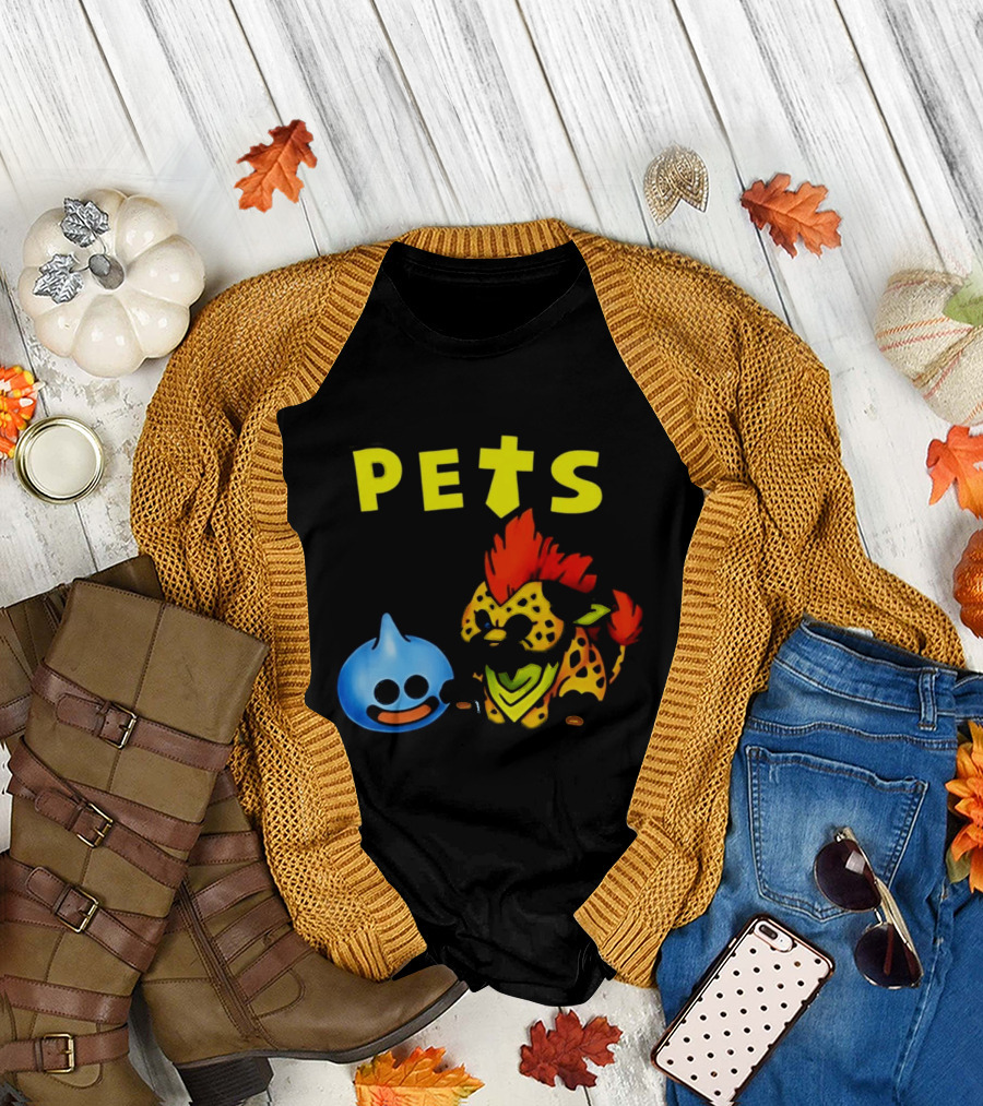 Dragon Quest Pets Slime and Great Sabrecat T-Shirt