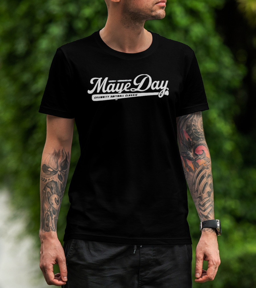 Drake Maye UNC Tar Heels NCAA Maye Day Family Foundation Celebrity Softball Event T-Shirt