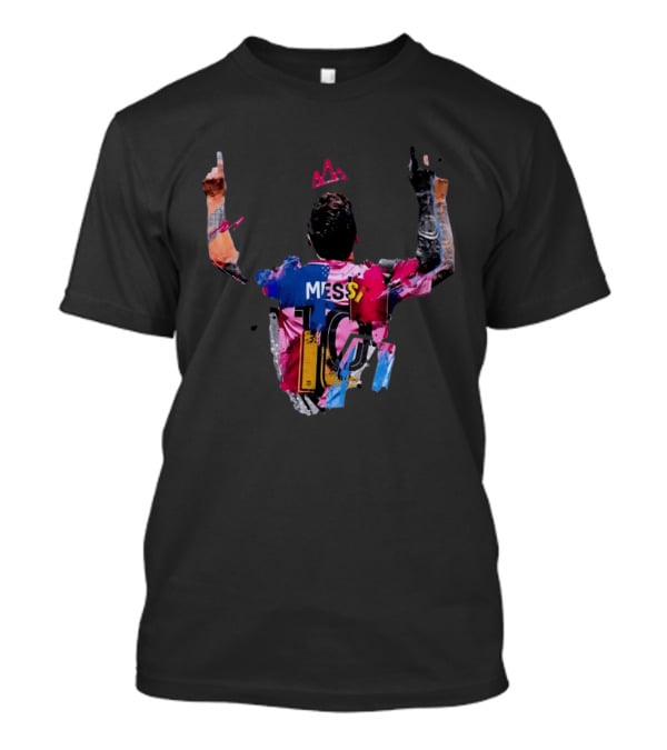 Messi 10 Barcelona Iconic Celebration T-Shirt