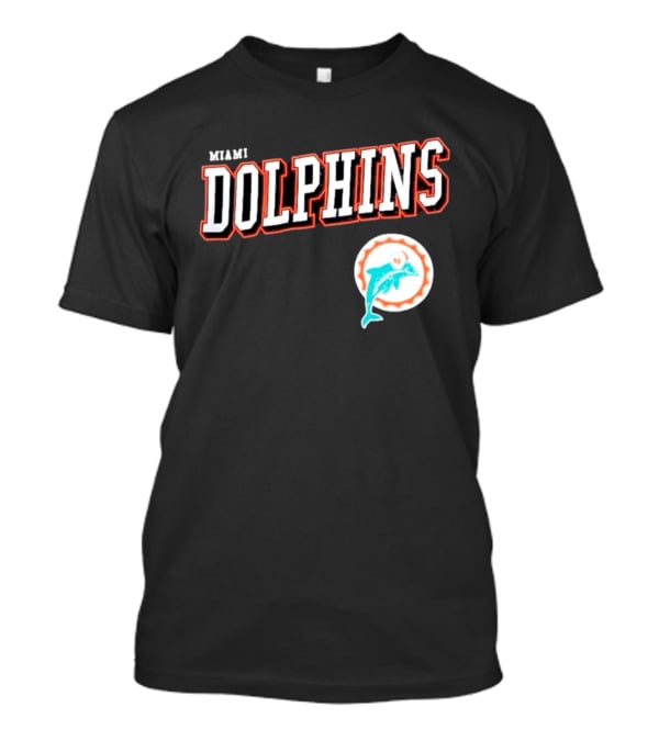 Miami Dolphins Black Retro Team T-Shirt