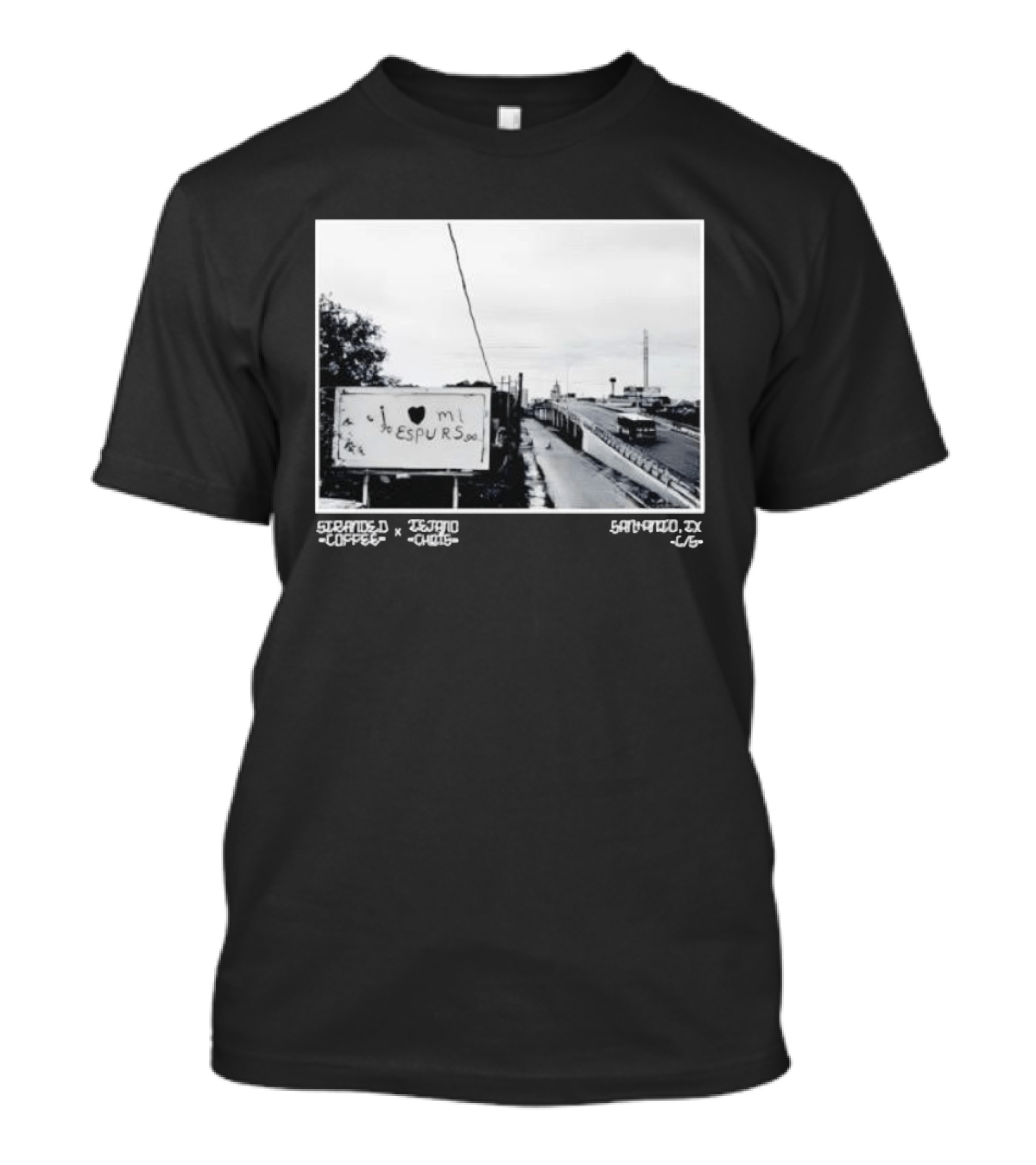 I Love Mi Espurs San Antonio Spurs Texas Granger Coffee Scene T-Shirt