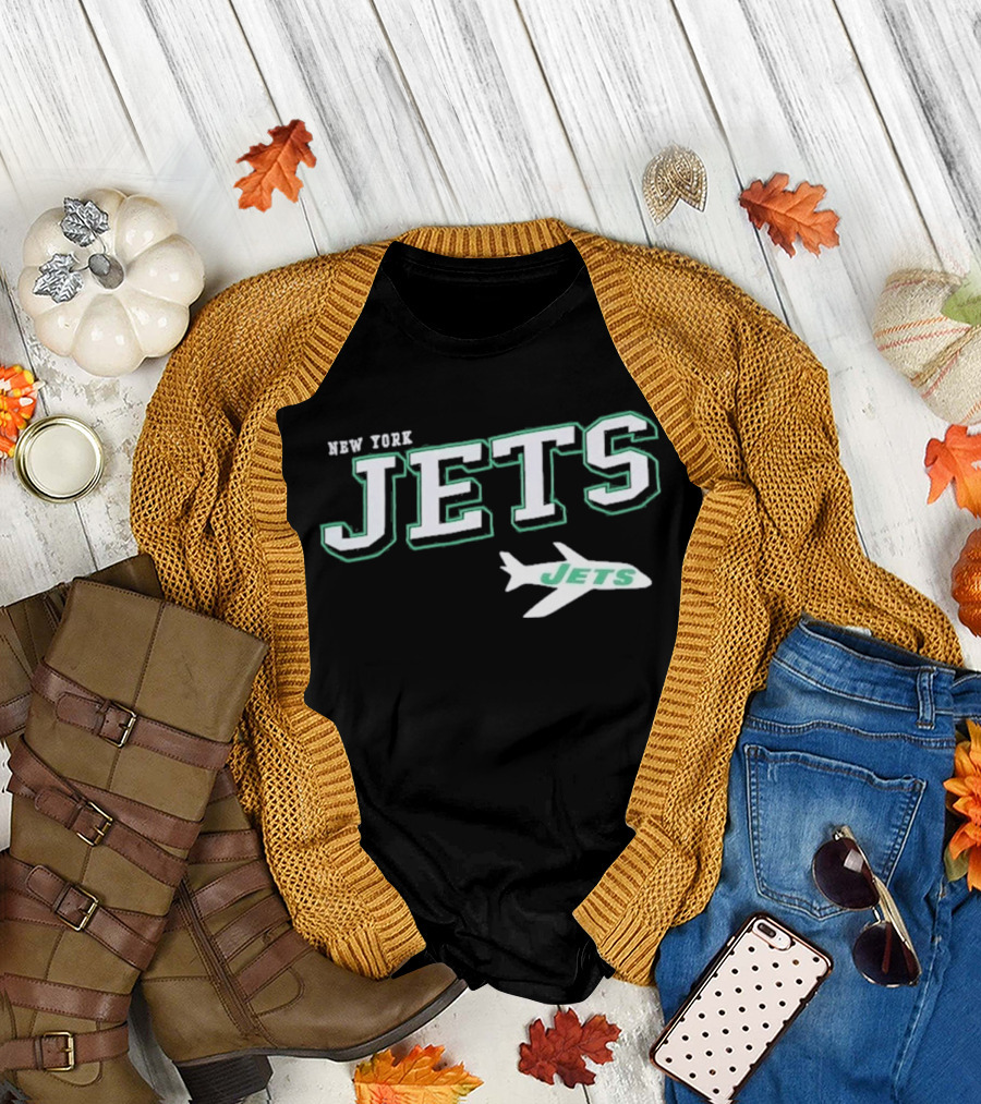 New York Jets Team Spirit Black T-Shirt