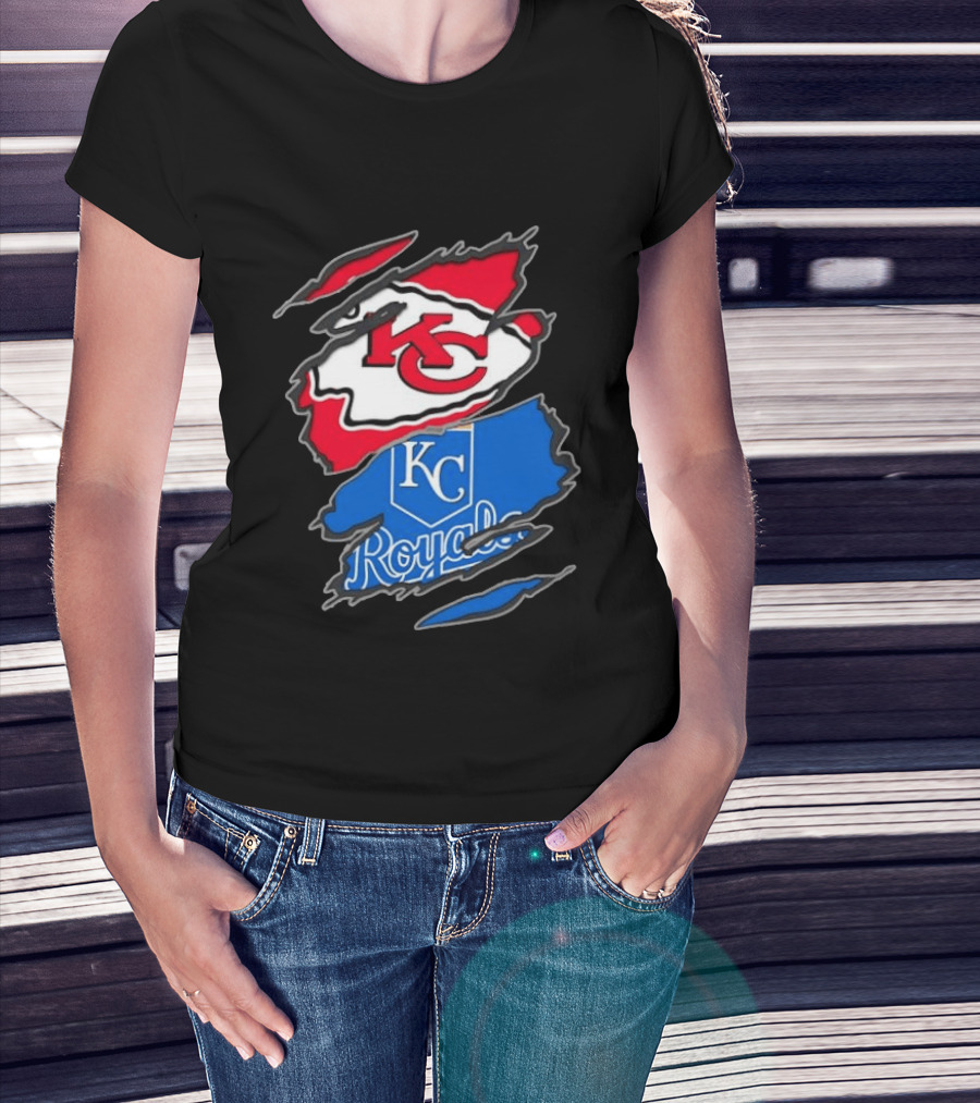 Kansas City Chiefs KC Kansas City Royals MLB Royals KC T-Shirt