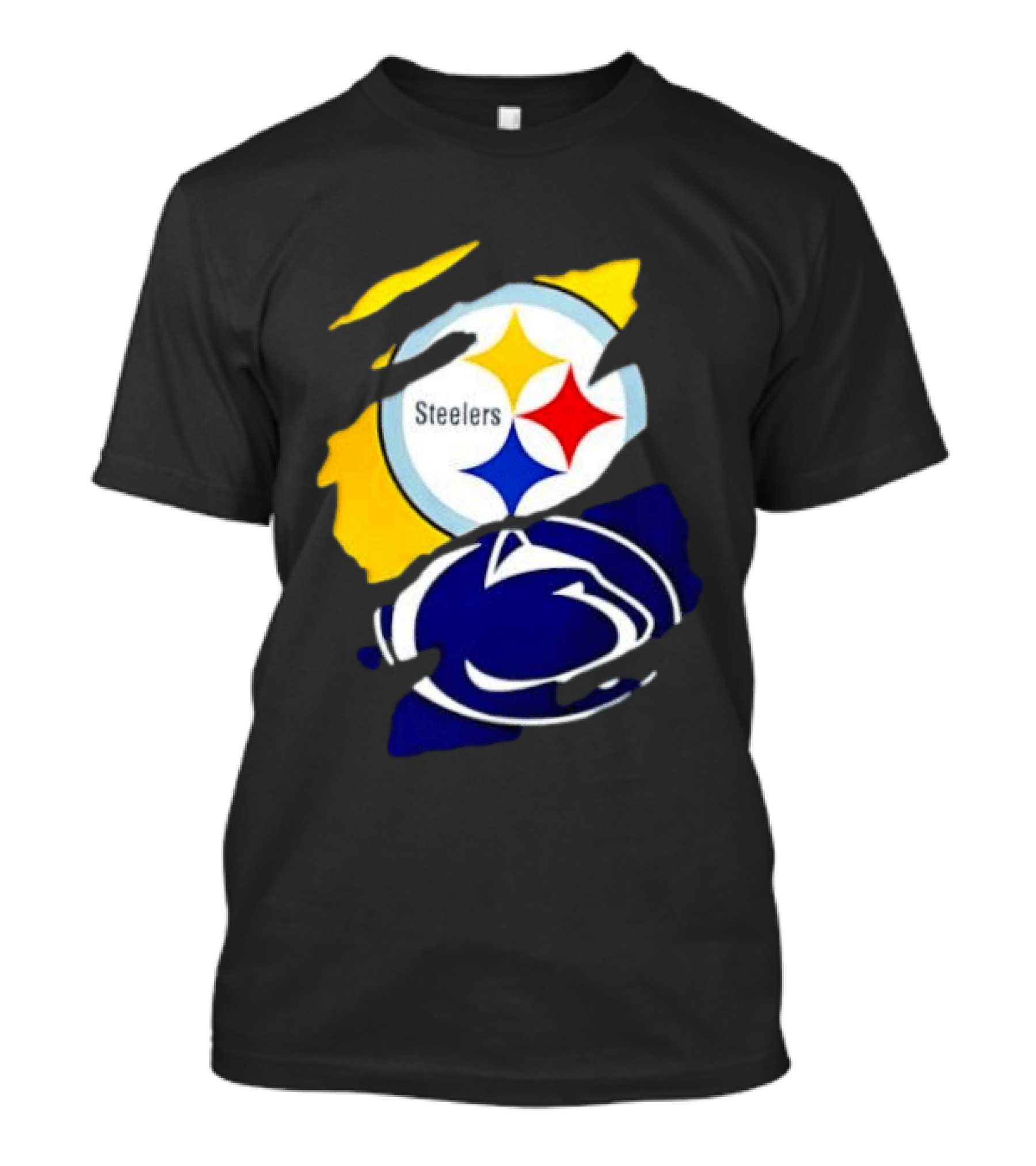 Pittsburgh Steelers Penn State Nittany Lions Team Tear T-Shirt
