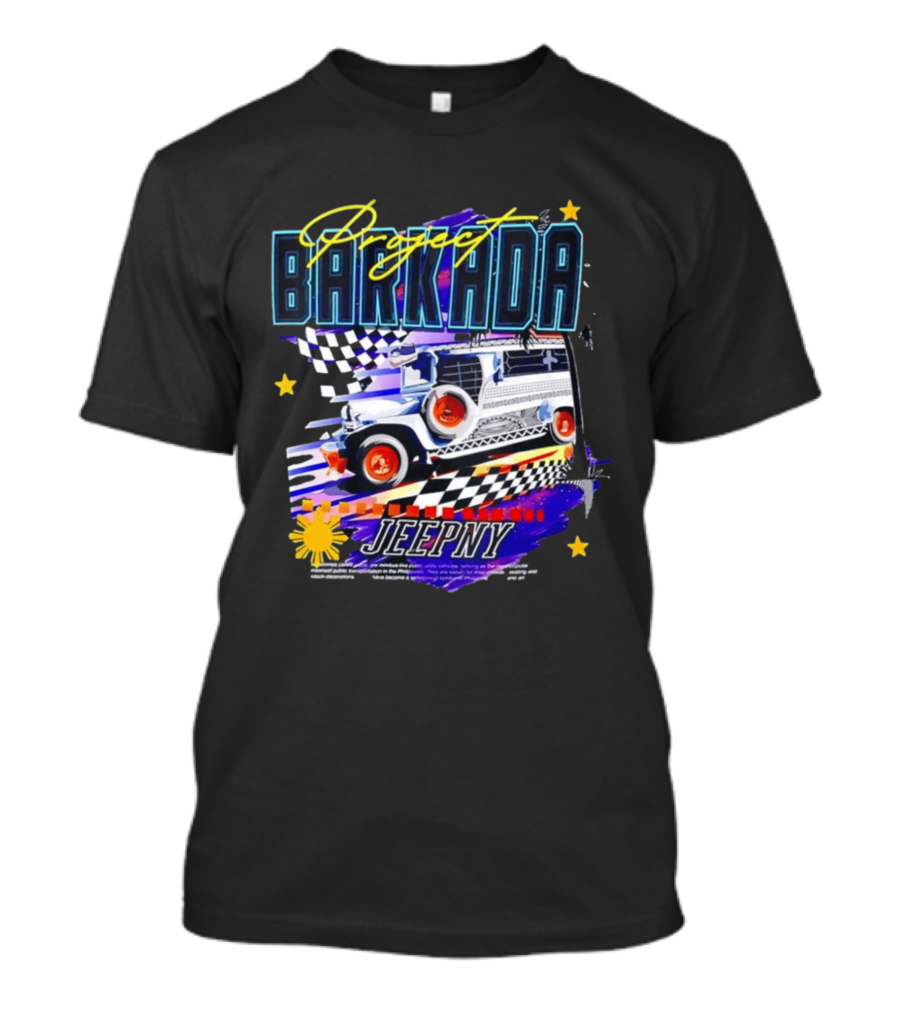 Project Barkada Jeepny Philippines Colorful Public Transport Culture T-Shirt