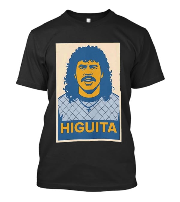Rene Higuita Hope Graphic Print Vintage Football T-Shirt