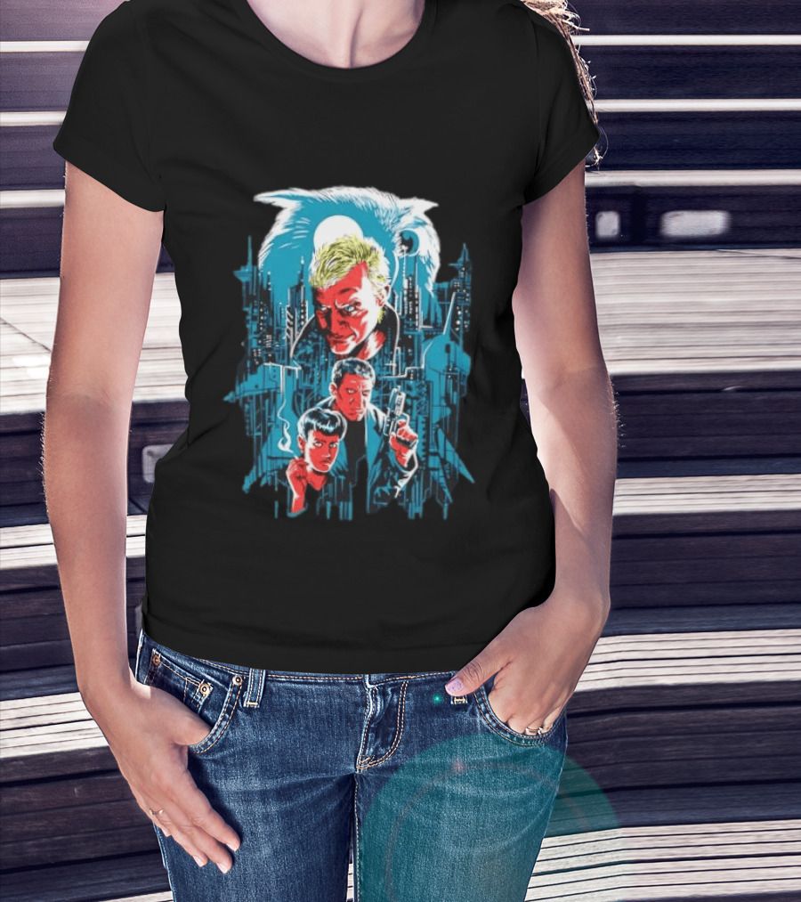 Roy Batty Rick Deckard Rachael Blade Runner Film Noir Sci Fi Classic Movie T-Shirt