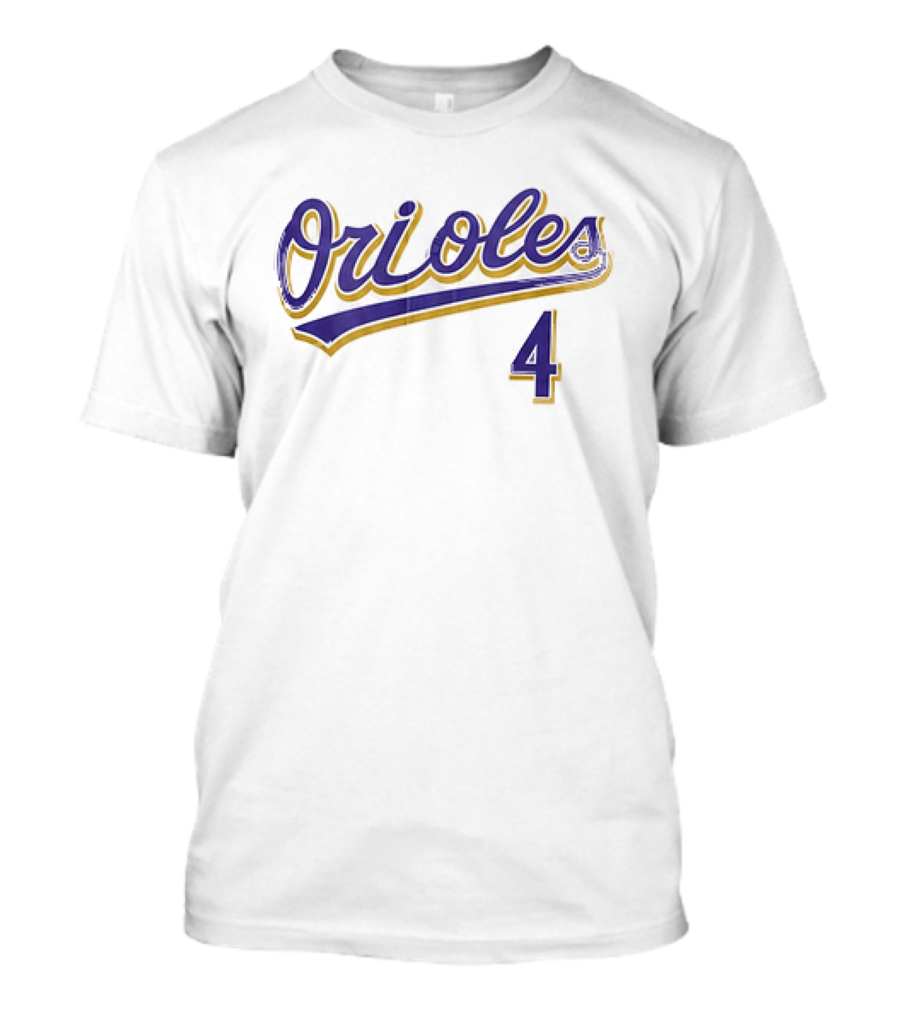 Orioles 4 2026 Zay Flowers Baseball Jersey Giveaway T-Shirt