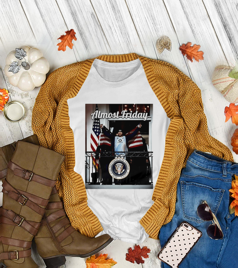 Almost Friday Justin Gaethje UFC Freedom 250 Presidential Seal American Flag T-Shirt