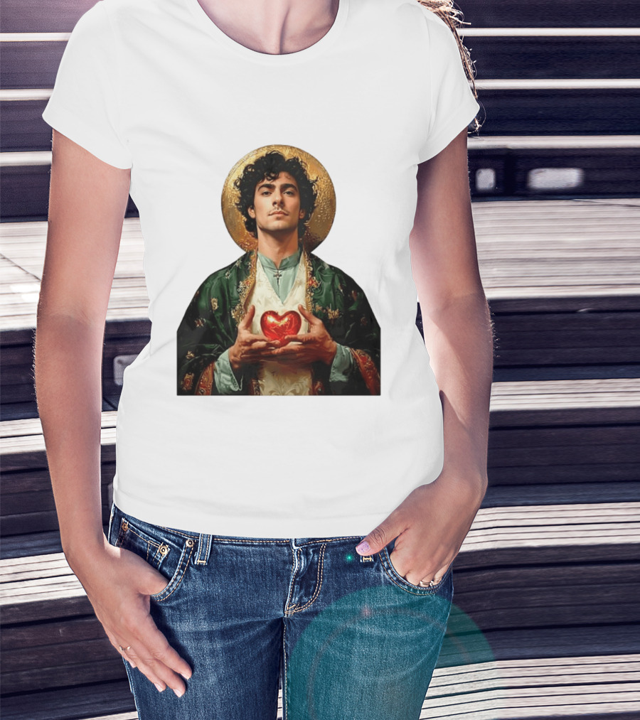 Luigi Mangione Patron Saint Holding Sacred Heart For Health Care Justice T-Shirt