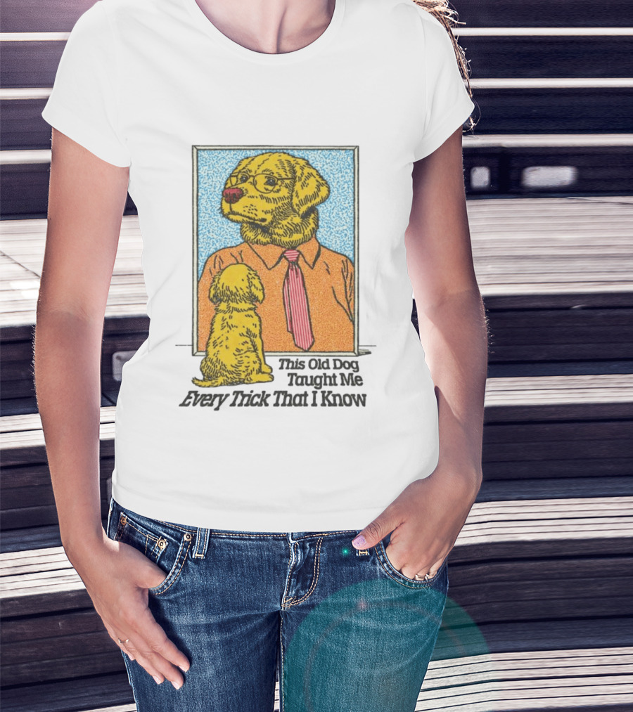 Mac Demarco This Old Dog Taught Me Every Trick That I Know Cartoon Dogs In Mirror T-Shirt