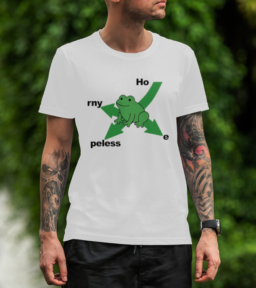 Ho Rn Y Peless Frog Directional E T-Shirt