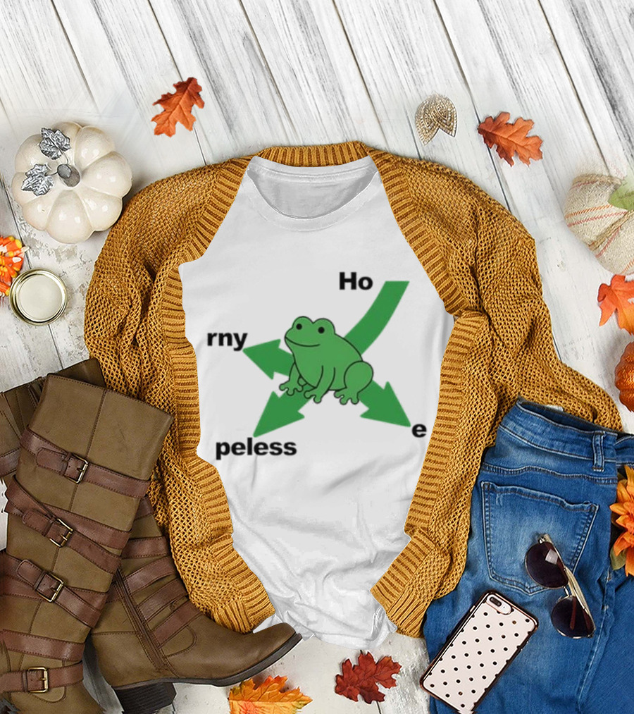 Ho rn y peless Frog Directional e T-Shirt